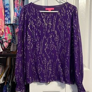 Lilly Pulitzer Purple Blouse